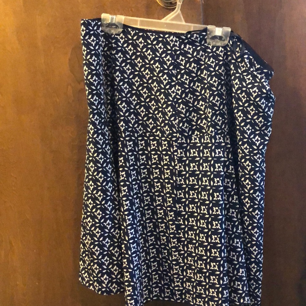 Ralph Lauren navy and white skirt